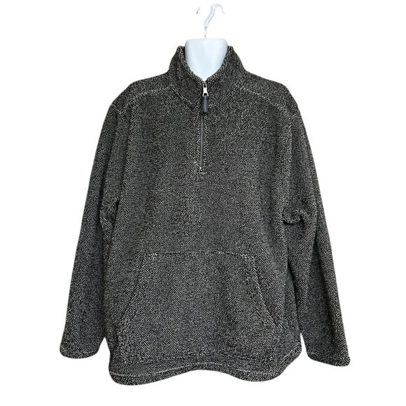 Telluride Clothing Mens Sweater Size XXL Gray 1/4 Zip Pullover Pocket - Picture 1 of 7